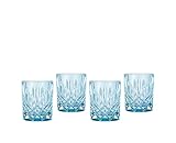 Nachtmann Whisky Gläser, 4-teiliges Set, 295 ml, Aqua Blau, Noblesse, 104239B, Tumbler aus...