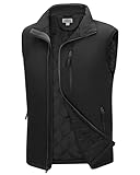 Outdoor Ventures Herren Softshell Weste mit Gefütterte Pufferwesten Wasserdichte Outdoorwesten...