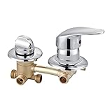 Verdeckter 2/3/4/5-Wege-Messing-Duscharmatur, G1/2, Heiß- und Kaltmischbatterie, Kupfer-Duschventil...