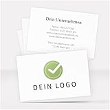 Einladungskarten Manufaktur Hamburg 100 Visitenkarten personalisiert Beidseitig bedruckt mit Logo...