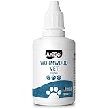 AniGo Wurm-Kraut Liquid Tropfen flüssig 50ml, Wurmkur sekundierend für alle Haustiere, Hund,...