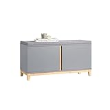 SoBuy FSR117-HG Schuhbank mit Sitzfläche Garderobenbank Sitzbank mit Stauraum Dielenbank Schuhtruhe...