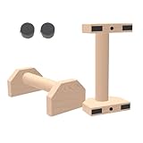 Leiblsufo Holz Liegestützgriffe Push Up Stand Bars Rutschfeste Griffe Liegestütze, Pushup Bars...