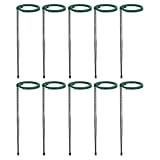 Rankhilfe für Rankstäbe mit verstellbarer Länge – 10 Stück Edelstahlstange, Befestigung mit...