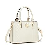 Miss Lulu Handtasche Damen mittelgroß klassisch Henkeltasche Schultertasche mit Lychee Muster...