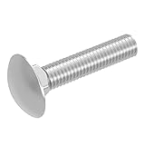 SECCARO Schlossschraube M5 x 25 mm, Edelstahl V2A VA A2, DIN 603 / ISO 8677, Flachrundkopf mit...