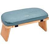 Zen Power Yoga Bench, klappbare Yoga Bank aus Holz, ergonomische Meditationsbank, Gebetshocker für...