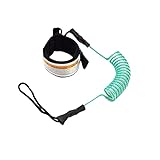 WUERKIYA Surfboard Leash 5mm 10 Füße TPU Paddle Leash Surf Sicherheitsfuß Seil Wasserski Fußseil...