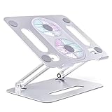 Ohulelks Desktop Faltbarer Laptop-Ständer Kühlventilator Aluminiumlegierung Halter Notebook Halter