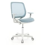 COSTWAY Kinder Schreibtischstuhl 360° drehbar, Sitzhöhe 43-55cm höhenverstellbar, Jugendstuhl...