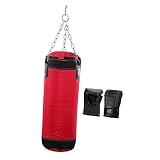 Milisten 1 Satz Kicking Sandbag Set Hochwertige Sandsack Übungstasche für Karate Training Rot für...