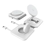 UrbanHomes 4 in 1 Wireless Ladegerät für Magsafe Ladegerät, Faltbar Kabelloses Ladegerät,...