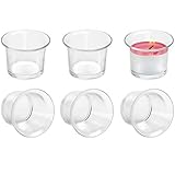 Belle Vous Votivkerzenhalter (6 STK) – Transparente Glas Teelichthalter, Kerzenhalter für...