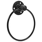 ULTECHNOVO Handtuchring aus Schmiedeeisen Handtuchring zur Handtuchmontage industriell Gestell...