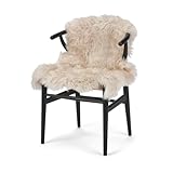 Nordic Sheep Lammfell Langhaarig 90x60 cm | Lammfell Echt für das Sofa, den Stuhl oder rund um den...