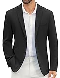 COOFANDY Herren Sakko Freizeit Business Strick Blazer 2 Knöpfe Reverskragen Regular Fit Anzugjacke...