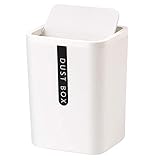 QualityHome Mini-Mülleimer, aus Kunststoff, für Büro, Küche, Büro, Kosmetik-Halterung für...