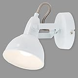 BRILONER - Wandleuchte Innen schwenkbar, Vintage, E14 Fassung, max. 40 Watt, Wandlampe innen,...
