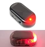 Alarmanlage Auto,Solar Power Dummy Auto Alarm LED Licht Simulieren Nachahmung Warnung Anti Diebstahl...