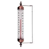 Außenthermometer mit Bronze-Effekt Design, Stilvolles Gartenthermometer, Outdoor, geeignet für...