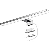 Azhien LED Spiegelleuchte Badezimmer 10W 820LM 40cm Neutralweiß 4000K,3in1 Montage IP44 230V...