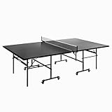 JOOLA Tischtennisplatte Black 13i Indoor Tischtennistisch klappbares Untergestell – Schneller...