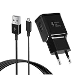 USB Ladegerät Stecker, Schnellladegerät Netzteil mit Micro USB Ladekabel High Speed Android Handy...