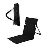 Fonowx Strandsitze, Kissen, Bodenstuhl mit Rückenlehne, niedriger Sitz, Campingstühle, tragbar,...