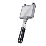 DOITOOL Antihaft Waffel Backform aus Aluminiumlegierung Handgefertigtes Waffel Backblech Geeignet...