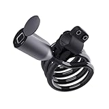 Alipis Fingerabdruck Fahrradschloss Kabelschloss 15m Ip65 Robust für Mountainbike Roller Motorrad...