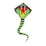 MotiveTech Schlangendrachen Als Großer Familiendrachen Und Einleiner Flugspielzeug mit Lebensechtem...