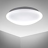 B.K.Licht - Deckenlampe für das Bad, neutralweiße Lichtfarbe, IP44, 12,5 Watt, 1300 Lumen, LED...