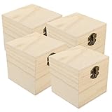 Artibetter 4Er-Box Holz-Geschenkbox Süßigkeiten-Geschenkbox Geschenkbox Mit Deckel Holzbox Mit...