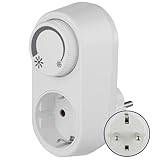 REV Steckdosendimmer – Dimmer für LED, Glüh- & Hochvolt-Halogenlampen - einfache Plug & Play...