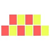 VGEBY Fußball Schiedsrichter Karten, 5Set Sport Fußball Schiri Karten Schiedsrichter Rote und...