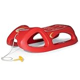 RollyToys Snow Cruiser (ab 3 Jahren, Farbe Rot, sehr Stabil, mit Stahlschienen, Schlitten, Rutscher)...