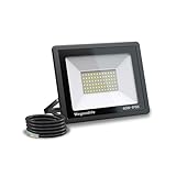 Wegoodlife 60W LED Strahler Außen, Superhell 6000LM LED Fluter, 6500K Kaltweiß Scheinwerfer, IP66...