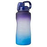 Chunyang Sport-Wasserflasche 2000ml Outdoor-Trinkflasche Outdoor-Trinkflasche 2000ml Stroh tragbare...
