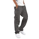 Arbeitshose für Herren, elastische Taille, Jogger, Sporthose, Kordelzug, Sporthose, Jogger für...