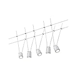 3980 Wire System TunLED 5x4W Weiß/Chrom matt 230/12V 3980 Seilleuchte Seillampe Deckenleuchte...