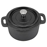 Buhdjfnke Dutch Oven, Gusseisentopf mit Deckel, Doppelschichtiges Design, Traditioneller...