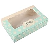Lvcky 12 Stück Papier-Kuchenboxen für Kekse, Cupcakes, Gebäck, Verpackung, Geschenkboxen,...