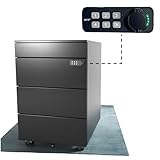 Office Jack® Rollcontainer Metall elektrisch abschließbar für Schreibtisch, Büro & Homeoffice...