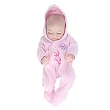 HPZIHUIT Reborn-Puppen, 25,4 cm, weiches Silikon, zarte Gesichtsdetails, realistische...