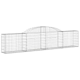 Gabionen mit Hochbogen 13 STK. 300x30x6080 cm – Verzinktes Eisen für Gartenpflege, langlebig und...