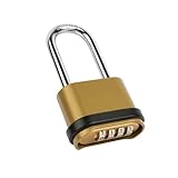55 mm 4-stelliges Sicherheits-Vorhängeschloss – Zahlenschloss, Sicherheitsschloss für Schuppen,...