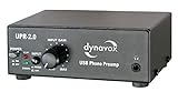 Dynavox Phono-Vorverstärker UPR-2.0, für Plattenspieler mit MM-Abtastsystemen, USB-Ausgang zum...