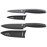 WMF Touch Messerset 2-teilig, Küchenmesser mit Schutzhülle, Messer Set Spezialklingenstahl...
