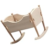 GARIOUANS Miniatur Holz Modell für Puppenhaus Kinderzimmer Möbel Handgefertigtes Puppenbett für...