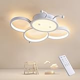 KAUCQI LED Deckenlampe Kinderzimmer Lampe Decke Deckenleuchte Schlafzimmer Dimmbar mit Fernbedienung...